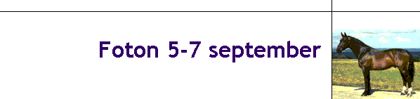 Foton 5-7 september